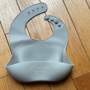 Gray Silicone Bib